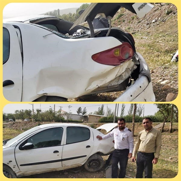 🔻واژگونی خودرو در جاده گلدشت ۴ مصدوم بر جا گذاشت.